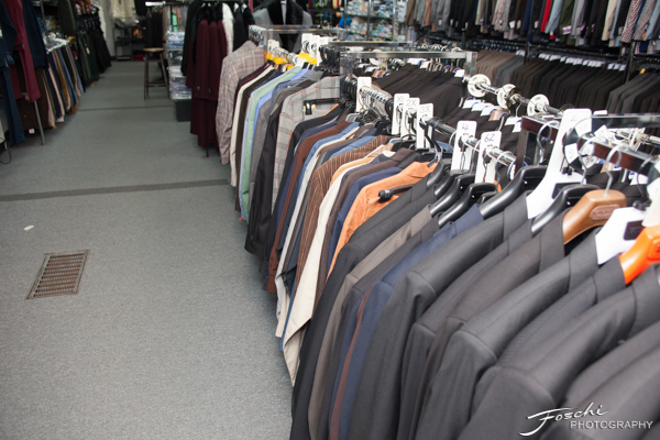 Store interior – clothing display