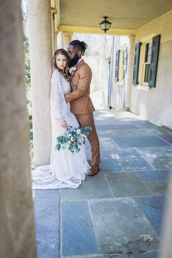 Groom in tuxedo